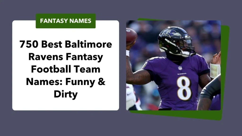 Baltimore Ravens Fantasy Football Team Names