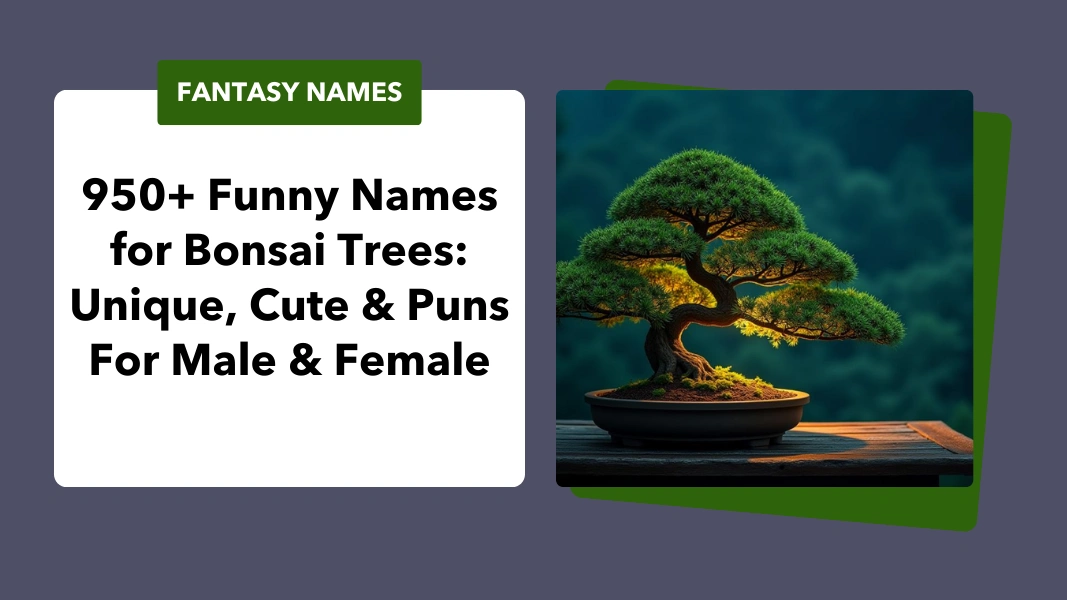 Funny Names for Bonsai Trees