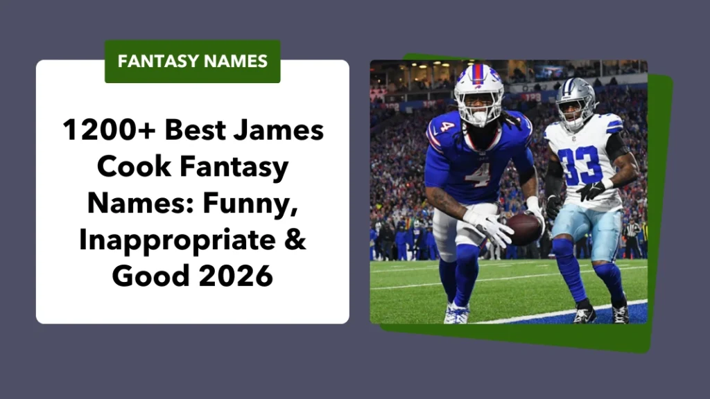 James Cook Fantasy Names