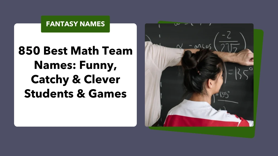 Math Team Names