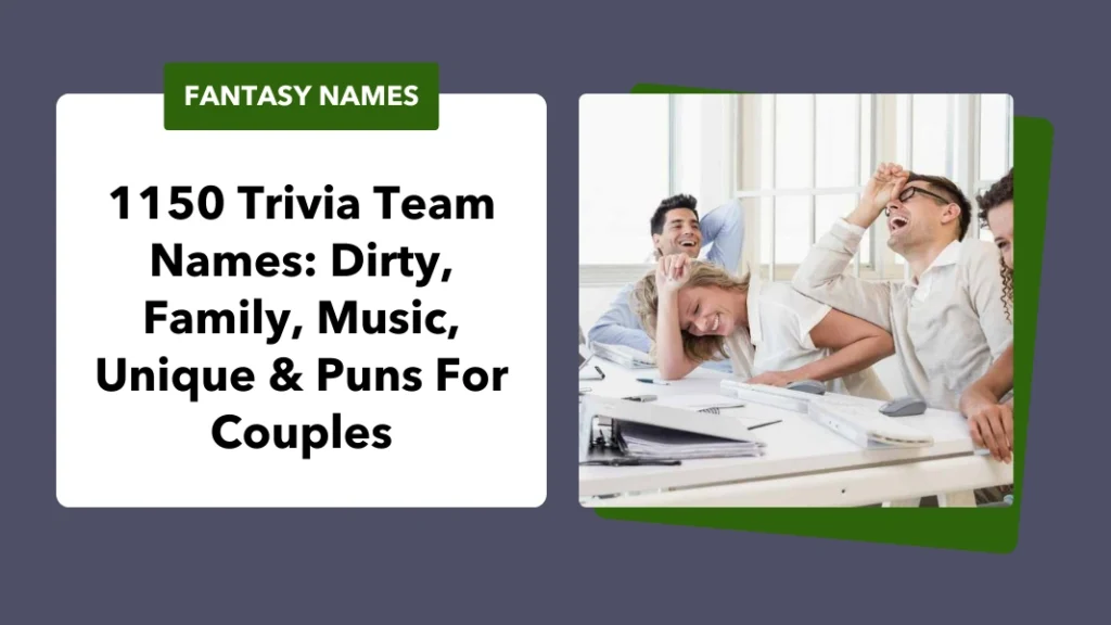 Trivia Team Names