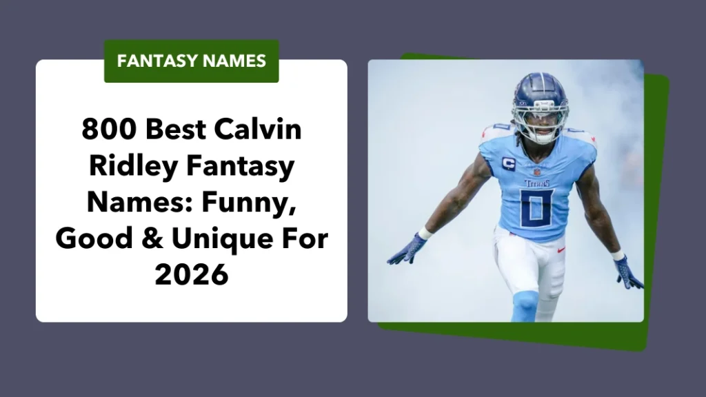 Calvin Ridley Fantasy Names