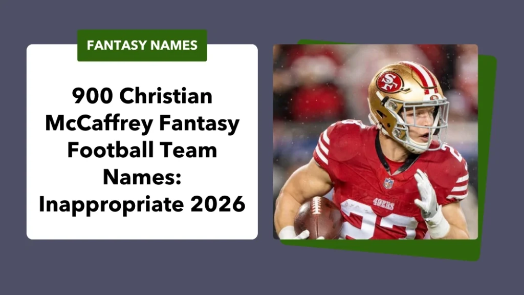 Christian McCaffrey Fantasy Football Team Names