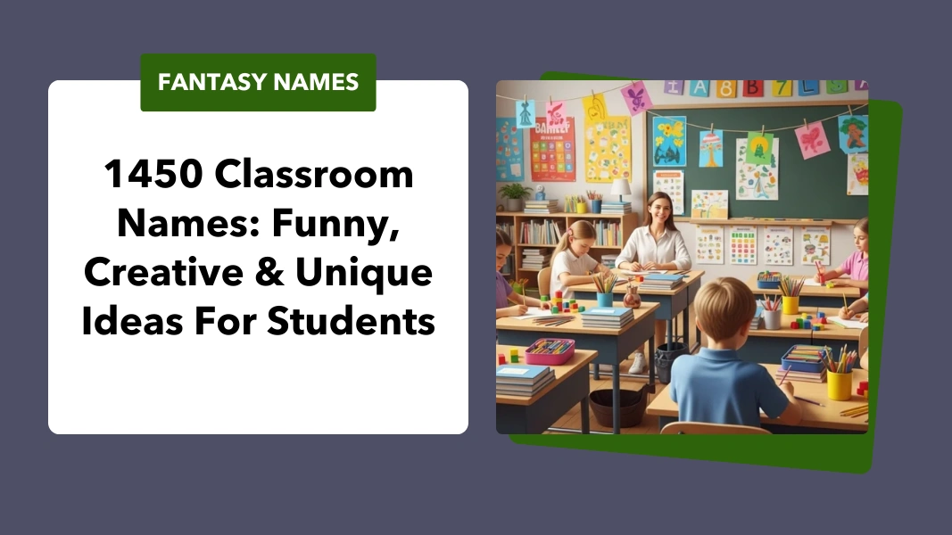 1450 Classroom Names: Funny, Creative & Unique Ideas For Students - Pro ...