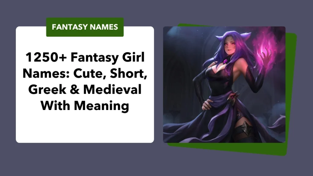 Fantasy Girl Names