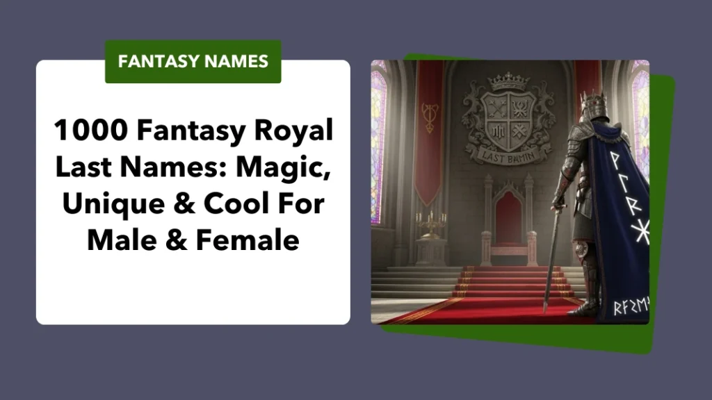 Fantasy Royal Last Names