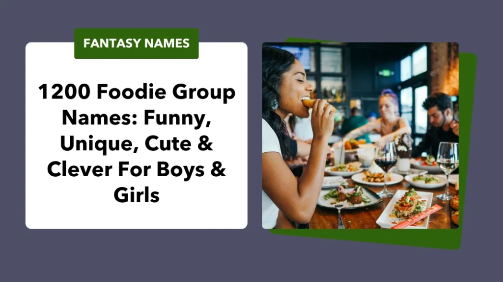 Foodie Group Names