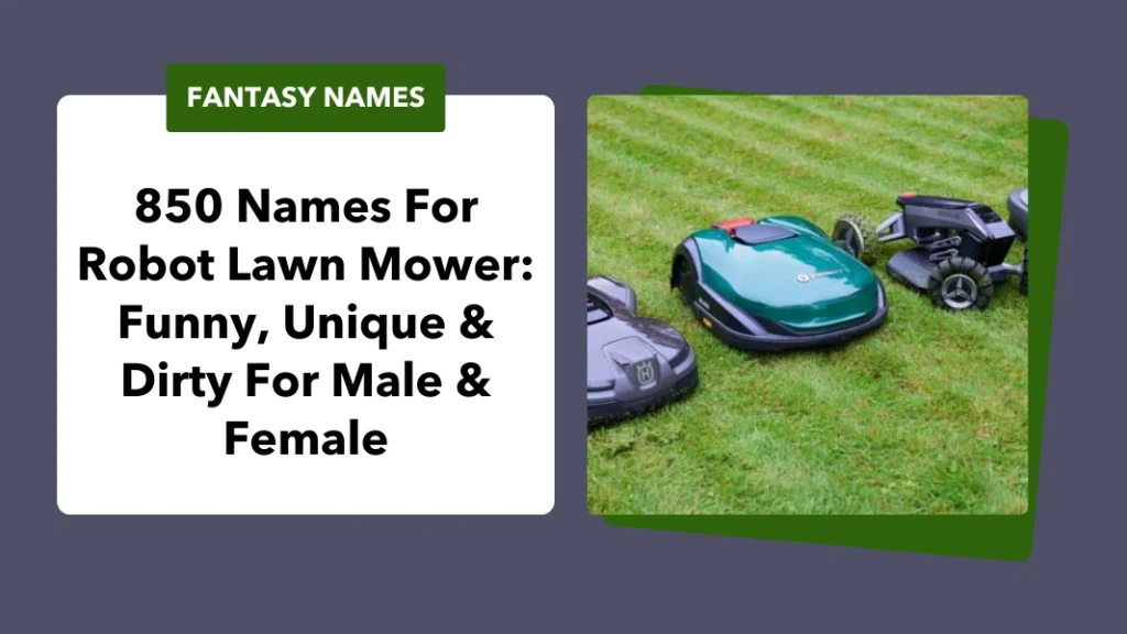 Names For Robot Lawn Mower