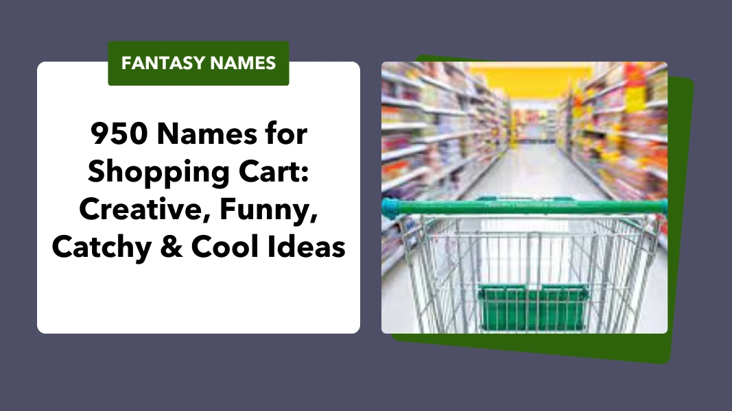 Names for Shopping Cart