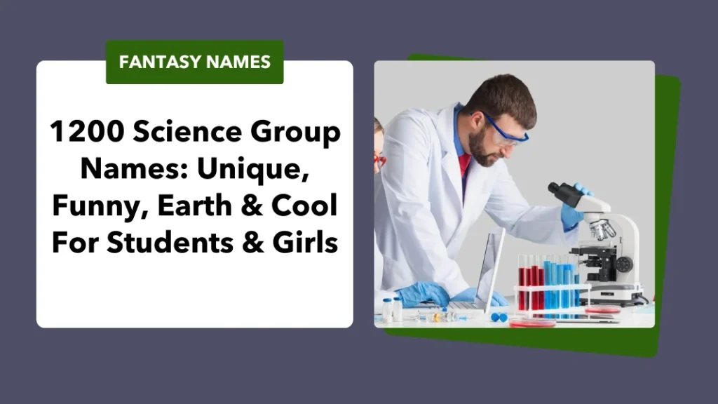 Science Group Names