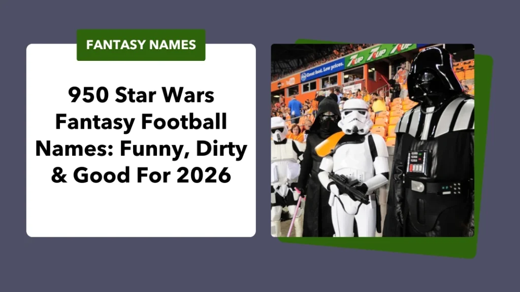 Star Wars Fantasy Football Names