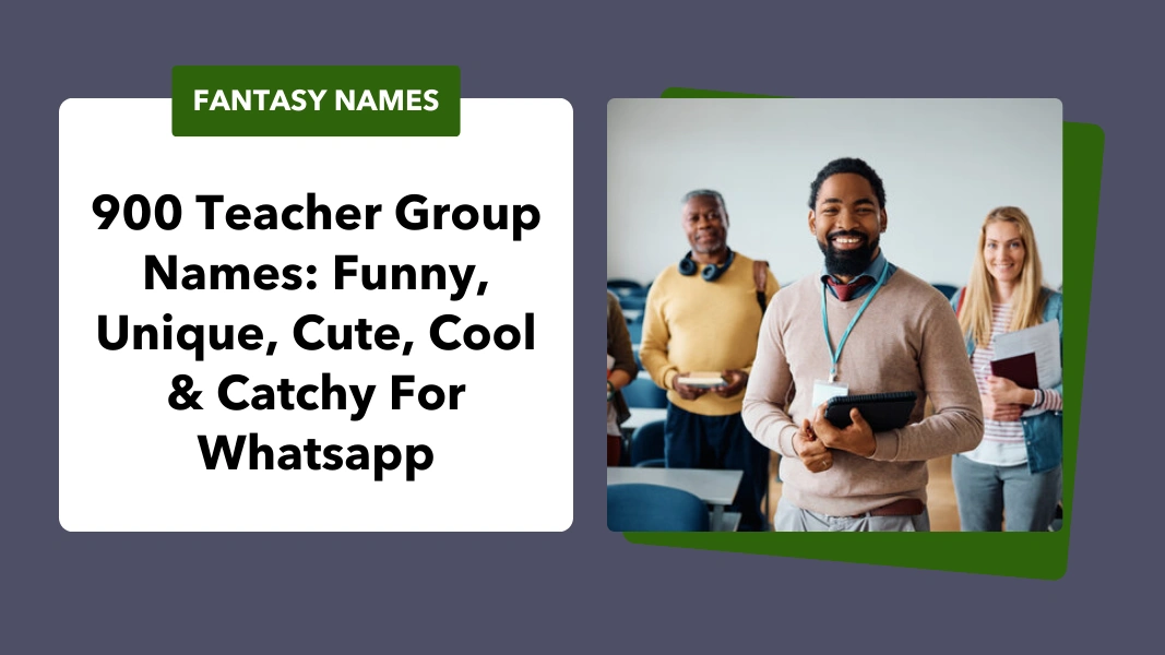 Teacher Group Names
